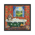 Funny Shih Tzu Bath Car Magnet