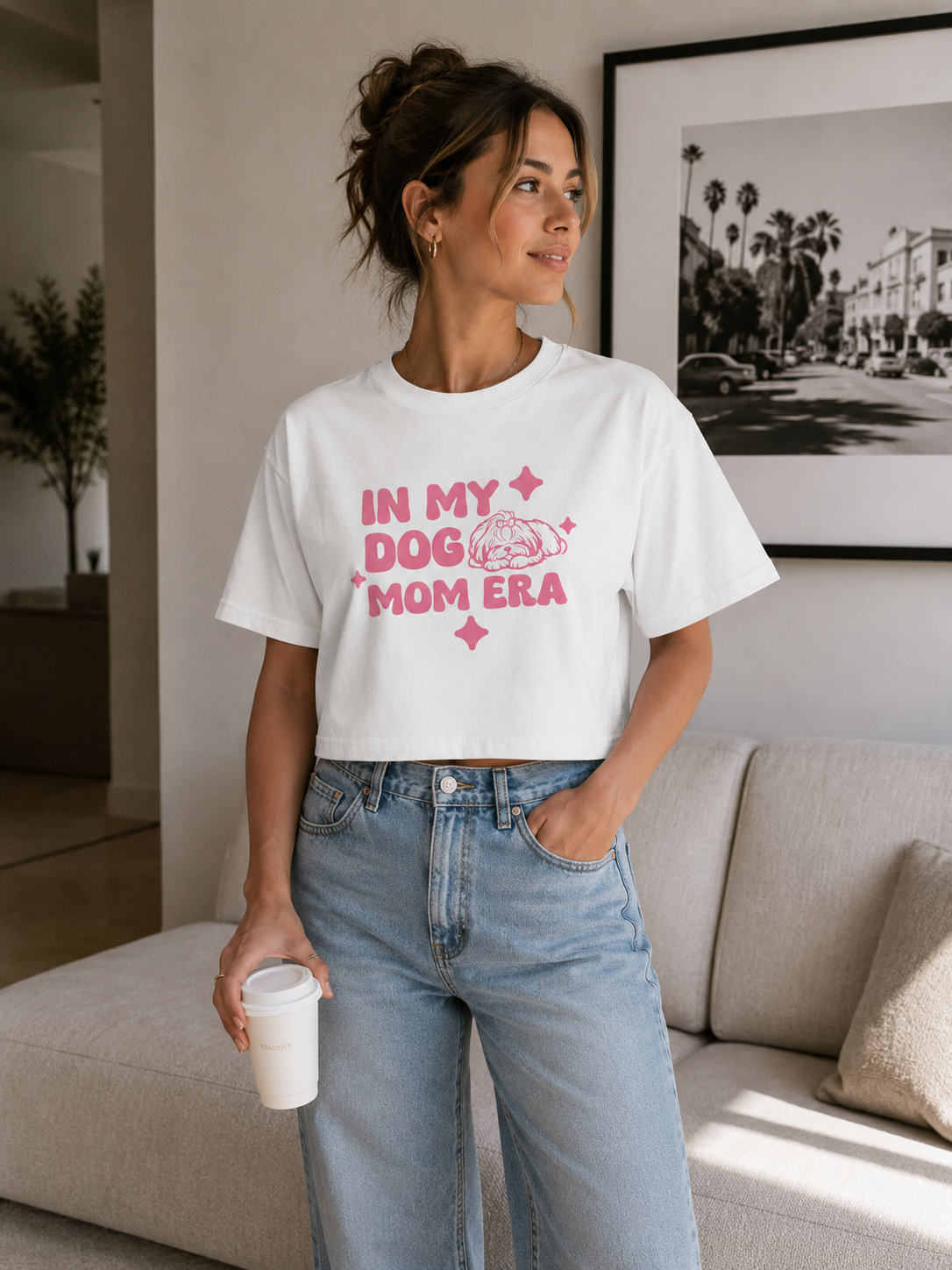 Shih Tzu Mom - Crop Tee
