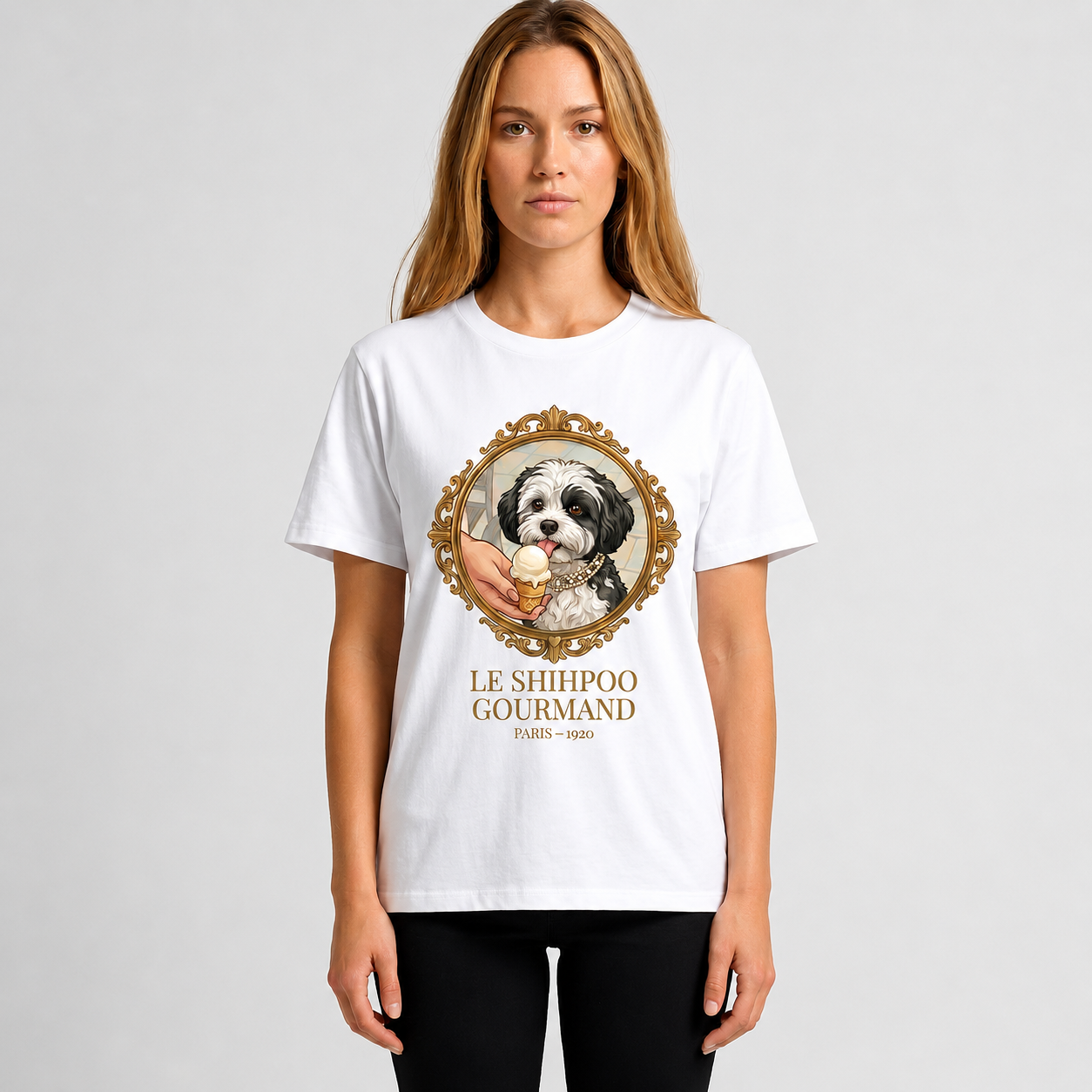 Shihpoo Portrait Vintage