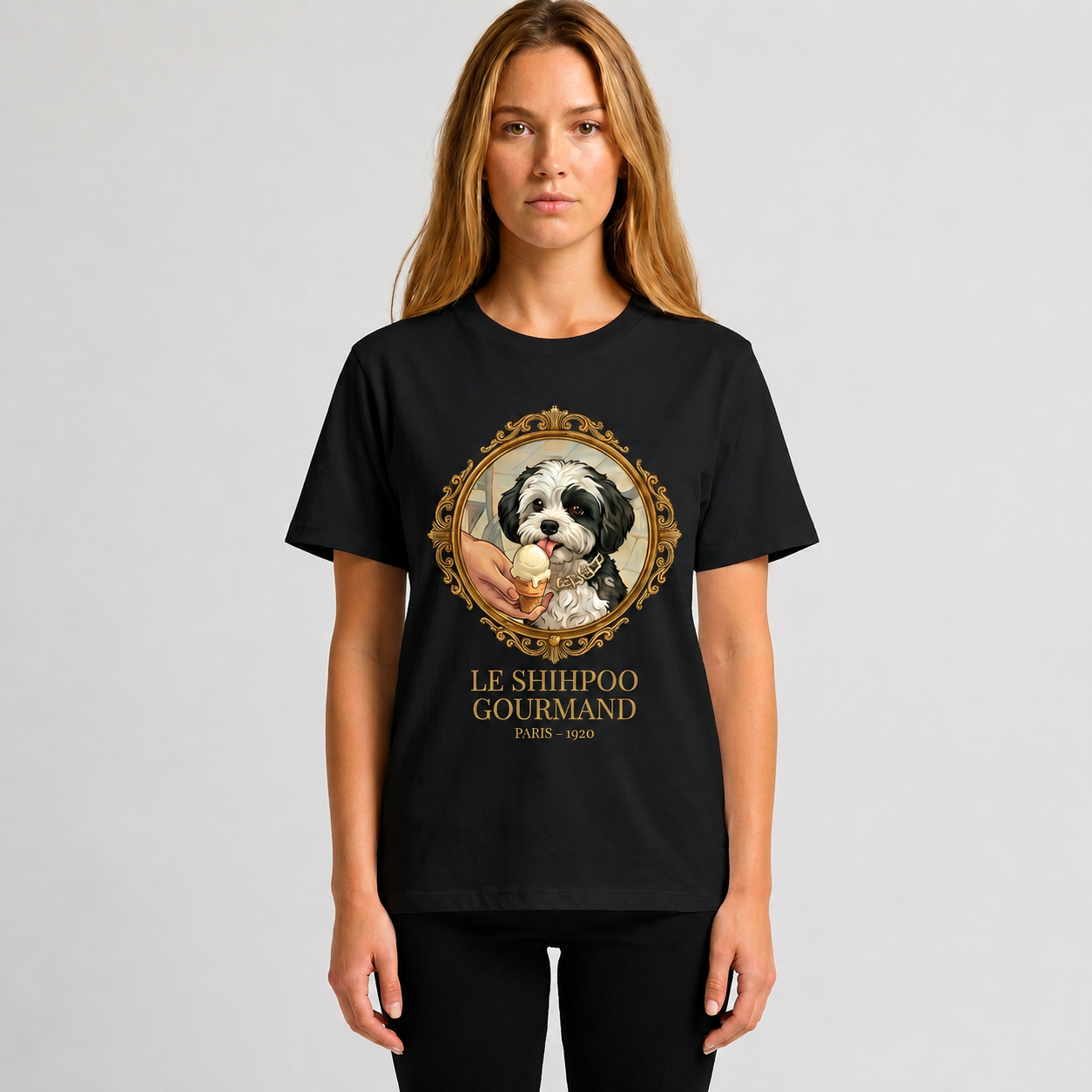 Shihpoo Portrait Vintage