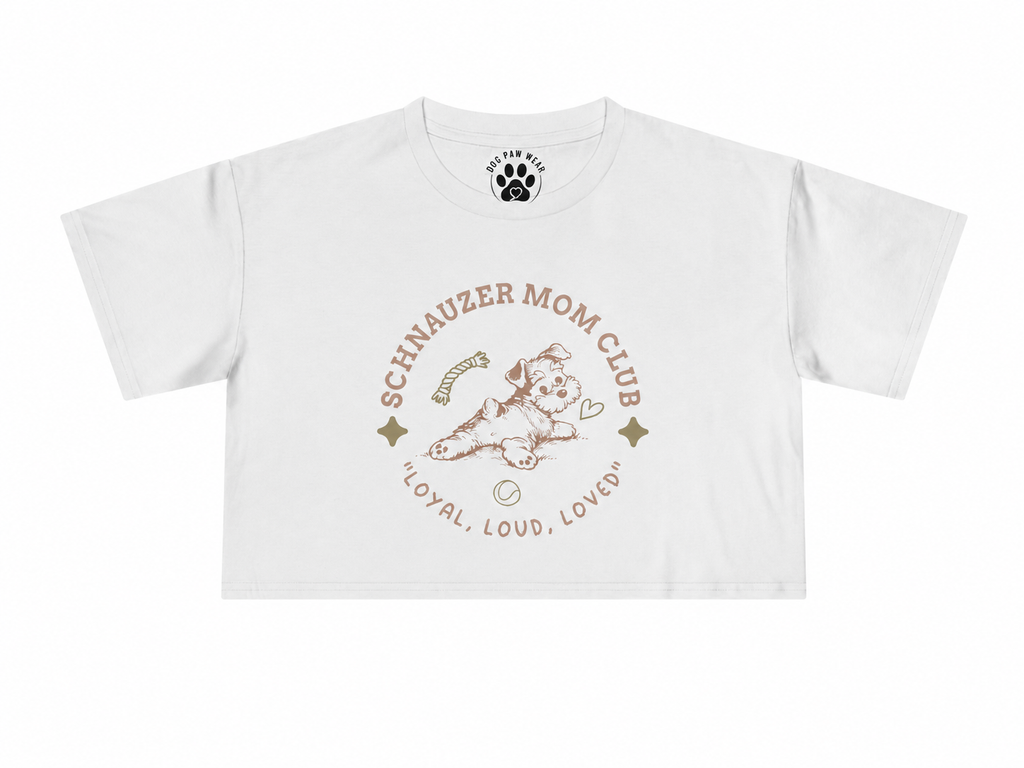 Schnauzer Mom Club - Crop Tee