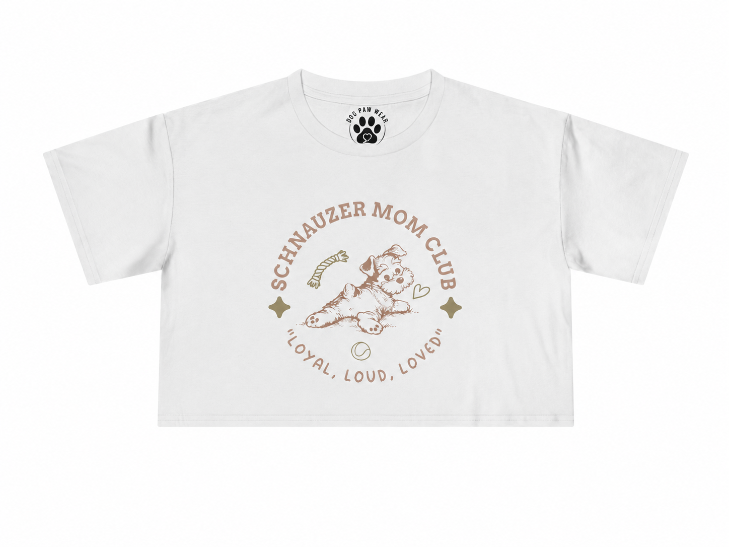 Schnauzer Mom Club - Crop Tee