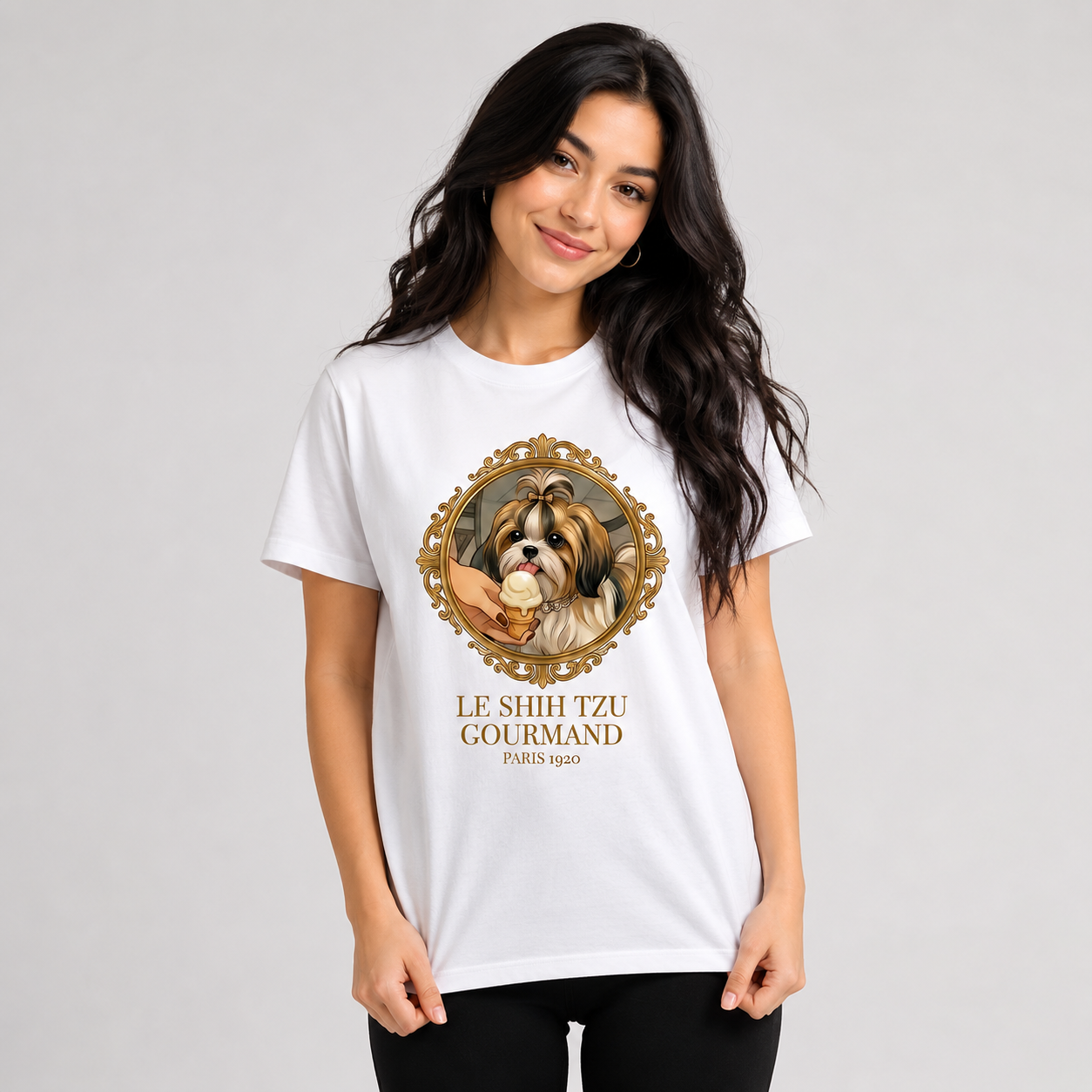 Shih Tzu Portrait Vintage Tee