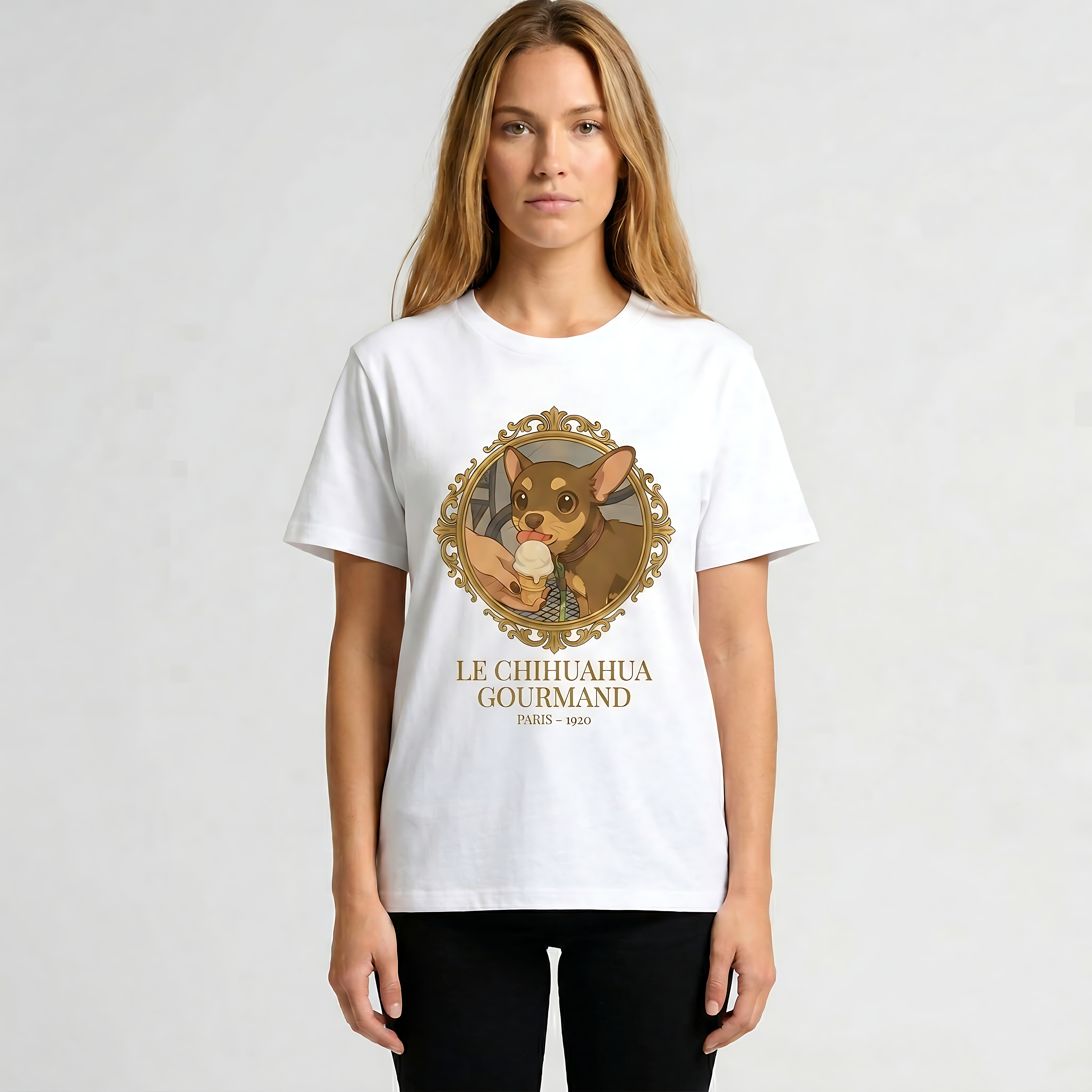 Chihuahua Portrait Vintage tee