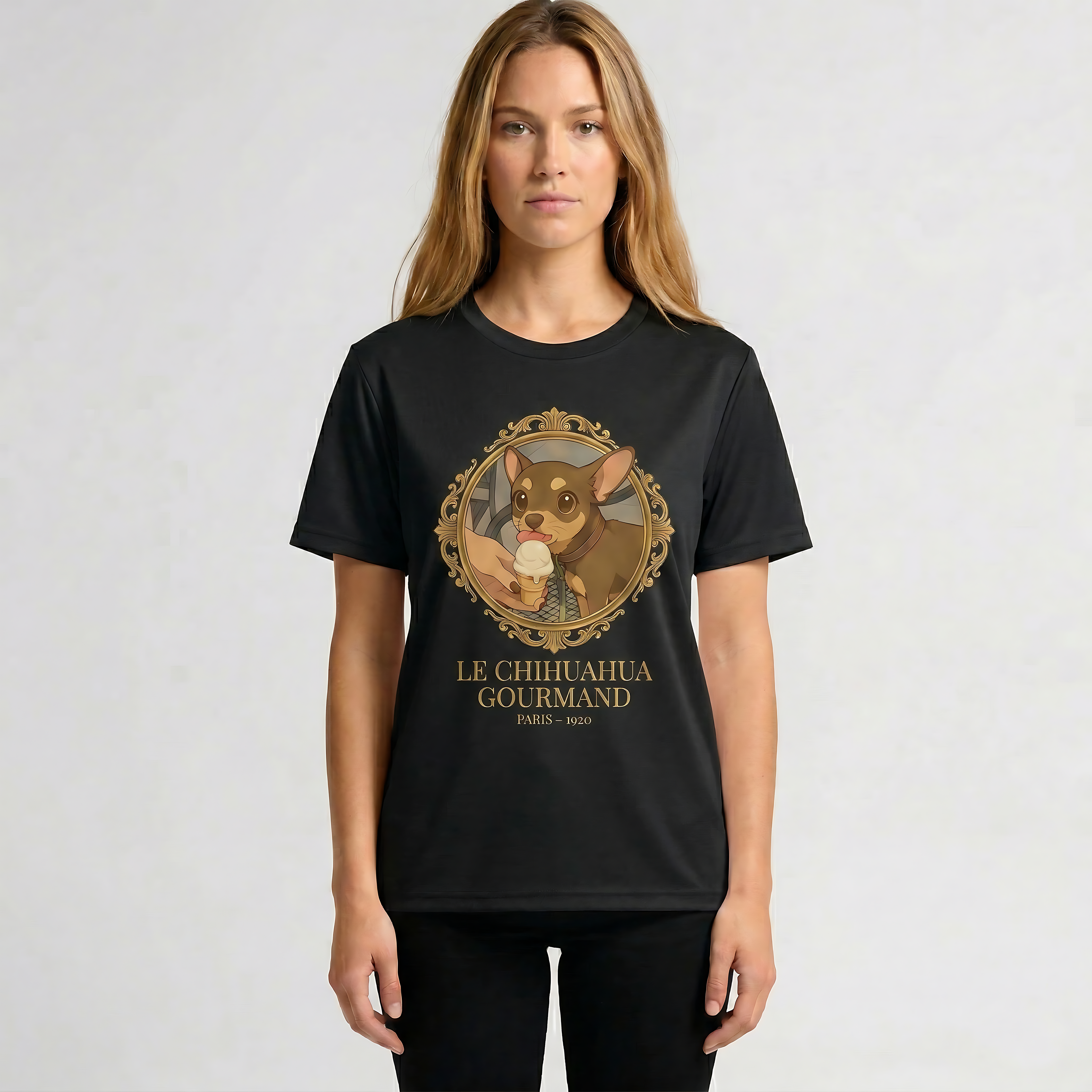 Chihuahua Portrait Vintage tee