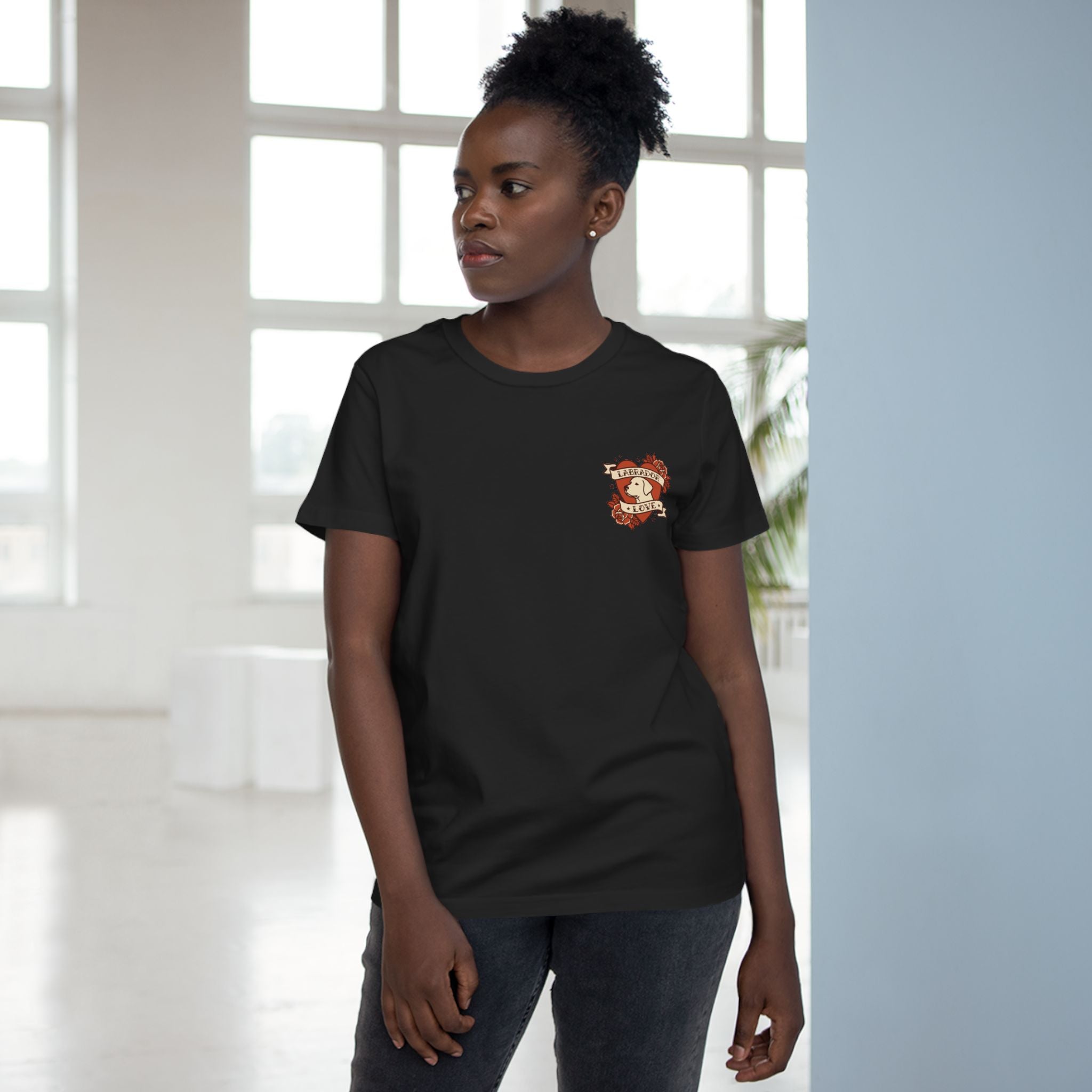 Labrador Heart Tattoo Women's Tee