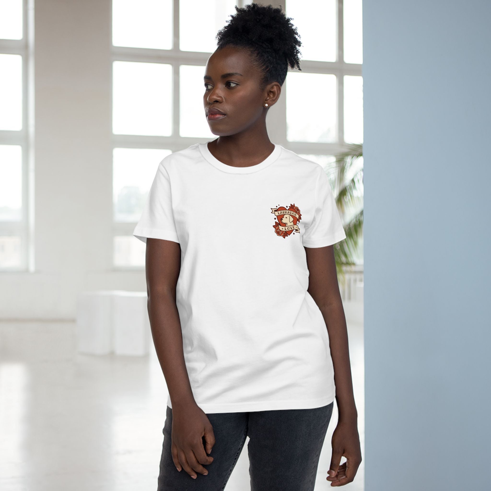 Labrador Heart Tattoo Women's Tee